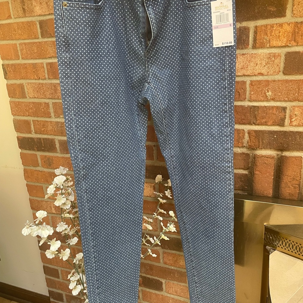 Michael Kors Skinny Blue Jeans Sleek Fit